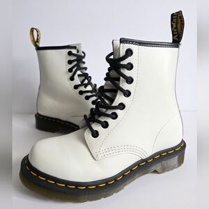Dr. Martens White Combat Boots